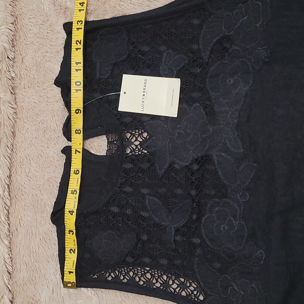 Lucky Brand black lace top - Picture 12 of 12